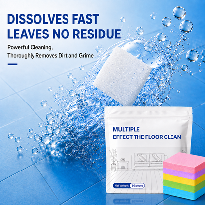 3-in-1 Floor Cleaning Tablets — Antibacterial · Deodorizing · Protecting